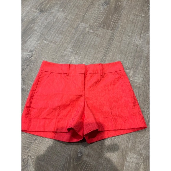 7th Avenue Design‎ Studio Shorts Textured Red Size 6 - Picture 1 of 4